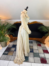 Antique Victorian Wedding Dress, ca. 1896