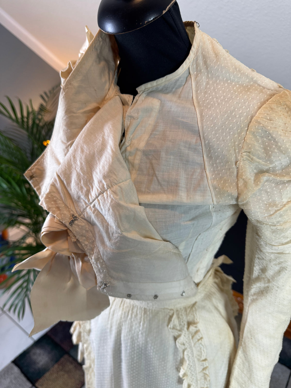 Antique Victorian Wedding Dress, ca. 1896