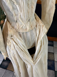 Antique Victorian Wedding Dress, ca. 1896