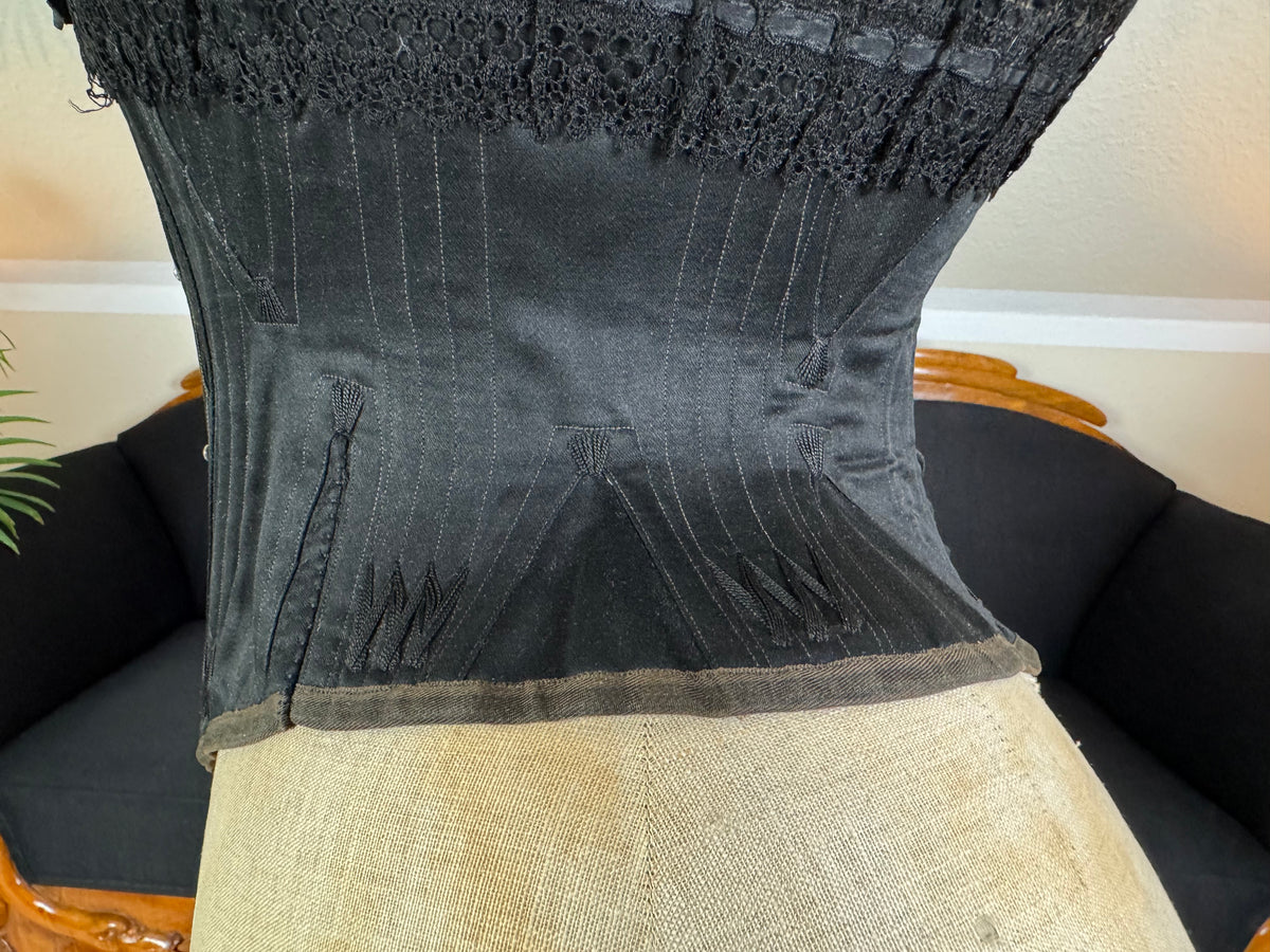 GRAND MAGASINS DU LOUVRE Waist Corset, Paris, ca. 1870