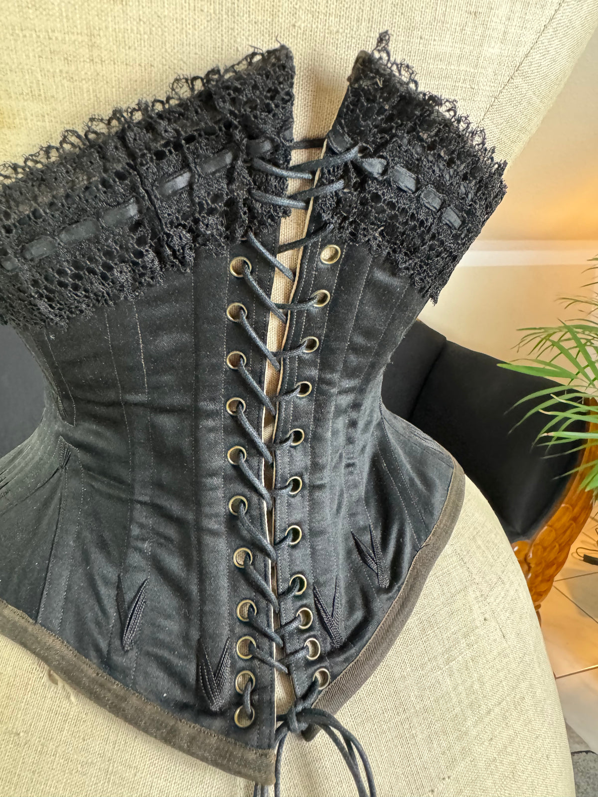 GRAND MAGASINS DU LOUVRE Waist Corset, Paris, ca. 1870