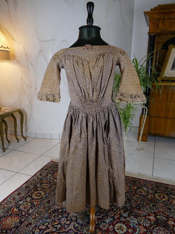 Biedermeier Girl's Dress, ca. 1845