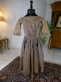 Biedermeier Girl's Dress, ca. 1845