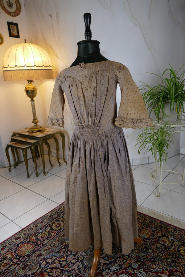 Biedermeier Girl's Dress, ca. 1845