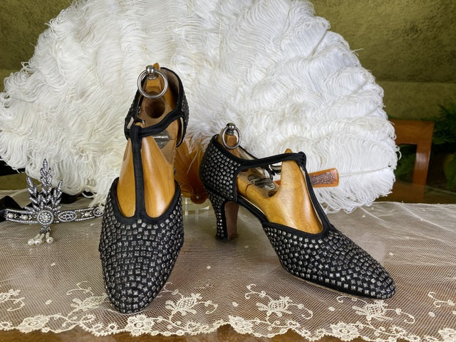 C.H. WOLFELT Co. Dazzling Rhinestone Dance Shoes, Los Angeles, ca, 1929
