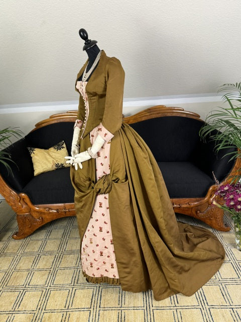 1870s evening dress 1870