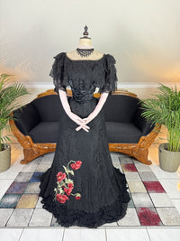 R.A. HIGGINS "Poppy Flower Dress", Pittsburgh, ca. 1896
