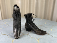 Unworn Lace-up Boots, ca. 1900