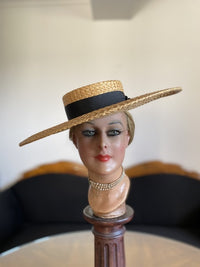 ROBERT HEATH Antique Ladys Straw Hat, England, ca. 1899