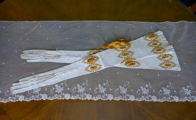 Antique Evening Gloves, ca. 1890-1905