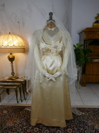 HUGHES & STARNES Wedding Dress, ca. 1915
