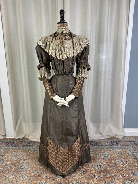 antique reception dress 1896
