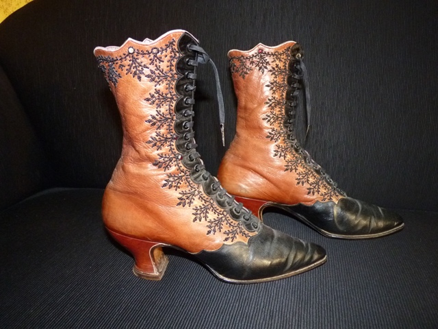 Shoes - Elegant Evening Lace up Boots, from Vienna, ca. 1895 | Antique ...